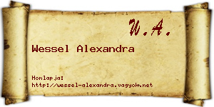 Wessel Alexandra névjegykártya